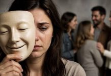 Personas que estuvieron fingiendo satisfacción durante mucho tiempo, muestran emociones que no sienten para cumplir con las expectativas sociales