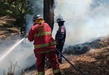 Controlado incêndio de vegetación adyacente al Hospital Pérez Carreño: representaba un rïesgo para la seguridad de la zona y para la operatividad del centro de salud