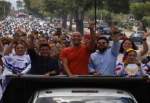 Ministro de Educación junto al gobernador Ernesto Luna encabezaron en Monagas «Gran Peregrinación» cøntra las sânciønes (+ Fotos)
