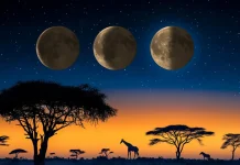 La Luna hoy martes 21 de abril de 2026 se encuentra en fase creciente con iluminación parcial visible