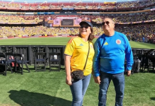 El «testigo» de honor: Mbappé sorprende a una pareja colombiana tras su compromiso en pleno estadio (+ Video)