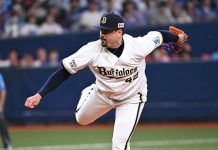 El venezolano Andrés Machado se consolida en la élite del beisbol japonés tras alcanzar su salvado número 15 (+ Detalles)