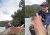 Pescador recorrió más de 3.000 kilómetros y atrapó un gigantesco salmón rey de 20 kilos en la Patagonia