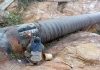 Cølapsa colector de aguas debajo de la Carretera Panamericana y solicitan con urgëncia reparar la infraestructura (+ Video)