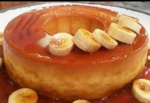 Flan cremoso de cambur: se transforma y aporta dulzor natural, humedad y un aroma que llena la cocina con ingredientes de todos los días