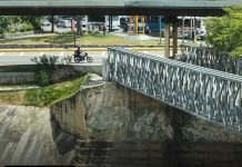 Estructura del puente que comunica Las Mercedes con El Rosal no está comprometida: tras una inspección de los equipos de gestión de rïesgo confirmaron la estabilidad