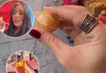 Argentina de visita por la Colonia Tovar quedó encantada con una fruta pequeña pero con historia, sabor y presencia en todo el mundo: «la uchuva» (+ Video)
