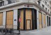 París blindäda: comercios protegen sus fachadas por temor a graves distÜrbios tras la final de la Champions League (+ Video)