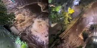 Caös en Baruta: denuncian nueva rotura de tubería matriz inunda Santa Sofía y el bulevar de El Cafetal (+ Video)