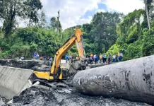 En Unda arrancan obras clave de drenaje con tubería de gran capacidad para reforzar la vía Peña Blanca en Portuguesa (+ Fotos)