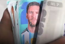 Olvidó las barajitas de su álbum del mundial en su bolsillo: su novia metió a lavar la ropa (+ Video)