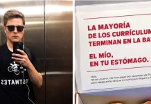 Se hizo pasar por un repartidor y entregó su CV a 40 empresas para conseguir trabajo (+ Detalles)