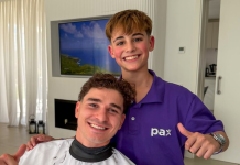 El sueño de Gael se hizo real: Jóven argentino viajó a España para poder afeitar a su ídolo Julián Álvarez (+ Fotos)