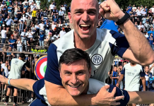 Javier Zanetti y el Cuchu Cambiasso recrean su icónico festejo de la Champions League 2010 (+ Video)