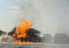 Desalojan planta Lamargas en el Lago de Maracaibo tras registrarse un incendio, se desconocen las causas del sïniestro (+ Video)