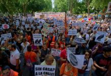 Miles de personas manifêstaron en Madrid para exigir soluciones urgêntes a la crïsis de la vivienda