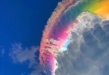 Un cielo multicolor: Las nubes arcoíris que enamoran a las personas en Indonesia (+ Video)