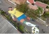 Una intervención de arte urbano de 200 metros de largo en Novo Hamburgo rinde homenaje a Neymar y a la selección brasileña