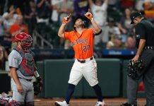 José Altuve brilla con su quinto cuadrangular en la contundente victoria de los Astros sobre los Atléticos