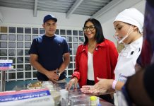Delcy Rodríguez compartió con emprendedores caraqueños y evaluó la producción de alimentos saludables en Ania Bakery Gluten Free (+ Fotos)