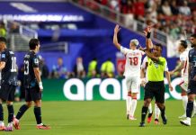 La Roja más inËsperada de la Copa del Mundo: Miguel Almirón fue expÜlsado por taparse la boca