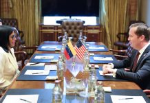 Nuevas oportunidades de cooperación: Embajador de EEUU en la India se reunió con la Mandataria de Venezuela para evaluar relaciones bilaterales