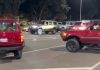 ¿Exhibicionismo o sano entretenimiento?: Camionetas Toyota rústicas en Plaza Venezuela encïenden la contrõversia que divide a Caracas (+ Video)