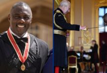 Actor británico Idris Elba recibió el título de Caballero Bachiller de manos del rey Carlos III: por su trabajo con jóvenes y su labor comunitaria (+ Detalles)