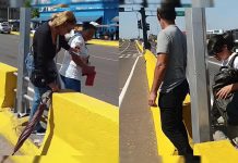 «¡No lo hagáis, mi linda, por Dios!»: creador de contenido en Maracaibo graba a los peatones saltando la defensa amarilla «a ver si aprenden» (+ Detalles)