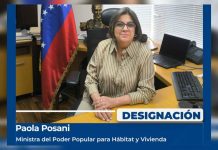 Presidenta encargada Delcy Rodríguez designó a la arquitecta Paola Posani como nueva ministra de Hábitat y Vivienda (+ Detalles)