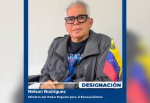 Designan a Nelson Rodríguez como nuevo ministro para el Ecosocialismo y presidente de Inparques para dinamizar la gestión ambiental (+ Detalles)