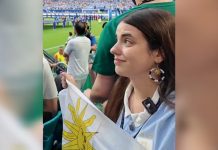 La sensación de cantar el himno de tu país en un mundial: Creadora de contenido capturó en video el orgullo y la piel de gallina que se vive desde la tribuna mundialista (+ Video)