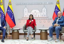 Presidenta encargada Delcy Rodríguez aseguró que el 90% de los productos en los anaqueles hoy son hechos en Venezuela