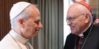 El papa León XIV culminó su viaje por España saludando a los cardenales venezolanos tras celebrar la Solemnidad del Sagrado Corazón de Jesús