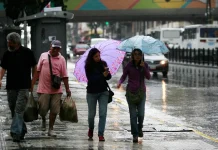 Inameh adviërte lluvias de variada intensidad y actividad eléctrica en gran parte del país durante este 10-j