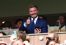 Vibrante jornada en el Hard Rock Stadium: Los Beckham festejan el pase a semifinales (+ Fotos)