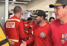 Entre aplausos y abrazos: Reciben con honores a los rescatistas peruanos que apoyaron en la emergencia de Venezuela (+Video)
