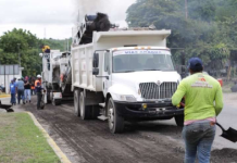 Rehabilitan la carretera nacional Maracay-Mariara con más de 450 toneladas de asfalto