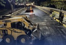 Avanza con éxito la rehabilitación de la Cota Mil con más de 7.000 toneladas de asfalto colocadas