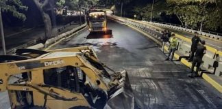 Avanza con éxito la rehabilitación de la Cota Mil con más de 7.000 toneladas de asfalto colocadas