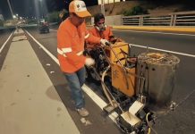 Ejecutan labores de mantenimiento en viaducto N°2 de autopista Caracas-La Guaira