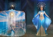 Silvia Maestre, Miss Supranational Venezuela, rinde homenaje a La Guaira con una joya textil del diseñador Dan Rojas
