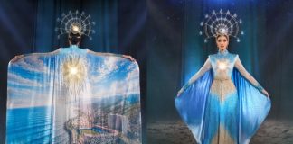 Silvia Maestre, Miss Supranational Venezuela, rinde homenaje a La Guaira con una joya textil del diseñador Dan Rojas