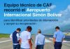 Técnicos de CAF inspeccionan el Aeropuerto de Maiquetía para coordinar su rehabilitación tras los sïsmos