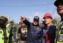 Diosdado Cabello supervisa el inicio de las demolicïones controladas en La Guaira tras el doble terremotö