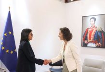 Delcy Rodríguez y comisaria de la UE coordinan plan de recuperación para zonas afectadâs por sismøs