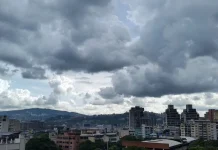 Inameh prevé lluvias dispersas este viernes bajo la influencia del polvo del Sahara