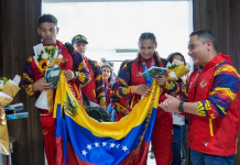 Llega a Venezuela la primera avanzada de atletas que brilló en los Juegos Centroamericanos y del Caribe 2026