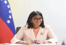 Presidenta (E) Delcy Rodríguez dirige una videoconferencia nacional con los 87 campamentos transitorios para garantizar la atención integral de sus habitantes