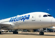 Aerolínea española Air Europa desviará su ruta Madrid-Caracas a Valencia hasta el 31 de julio